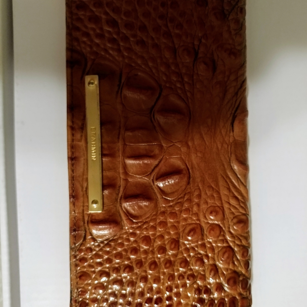 Used Brahmin Ady Wallet Tan or Toasted Almond